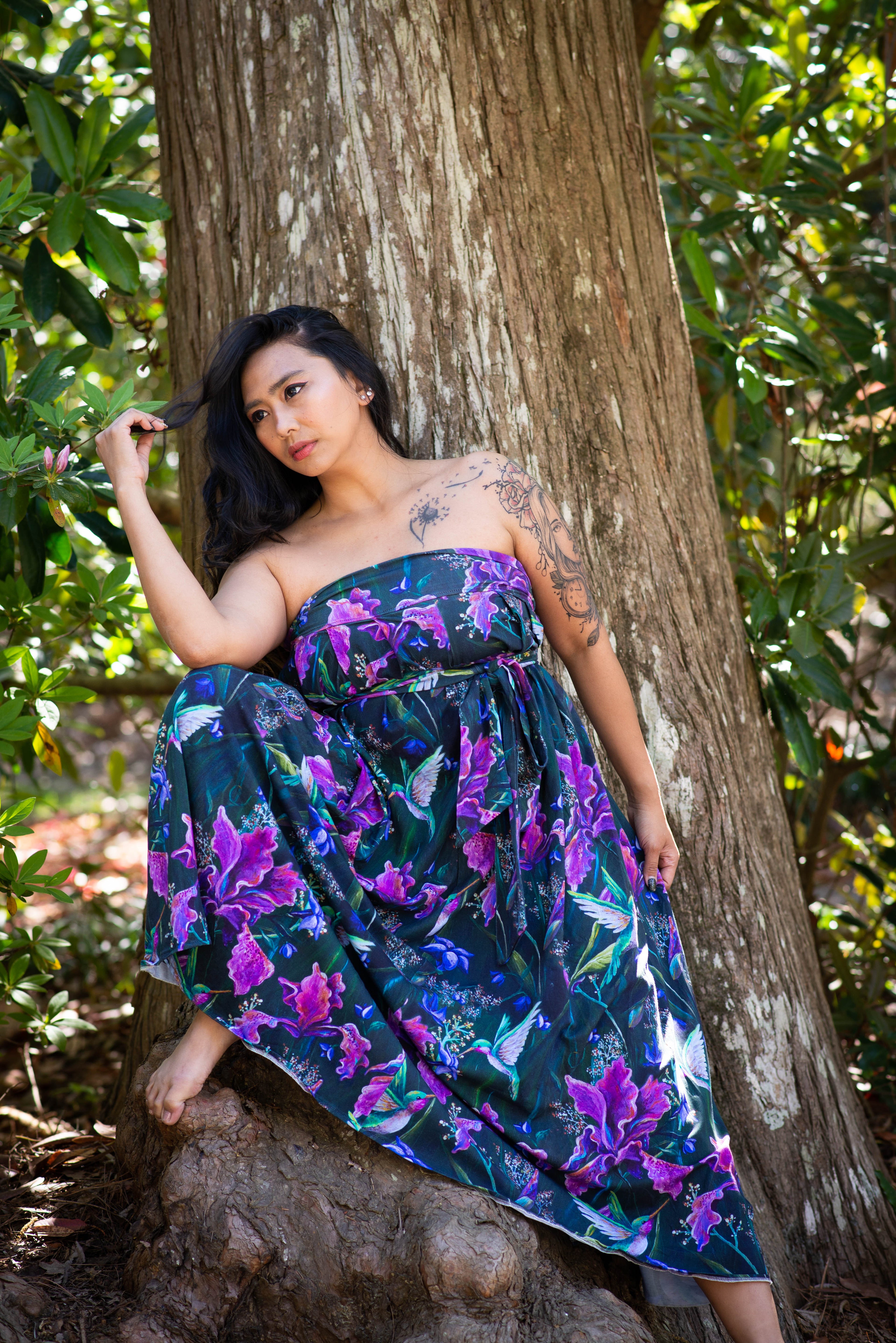 Hummingbird Wrap Skirt/Dress