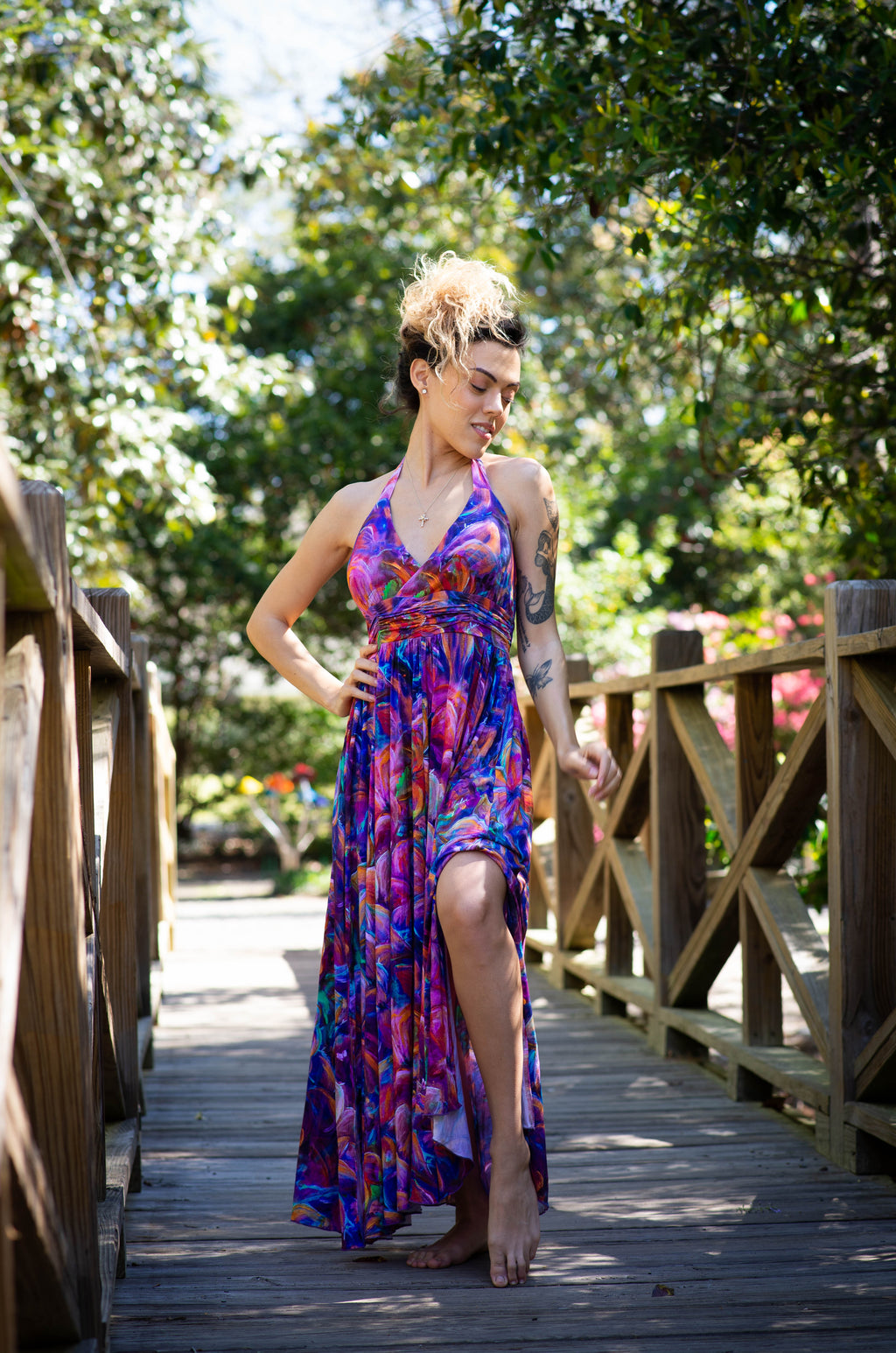 Flourish Bamboo Halter Dress