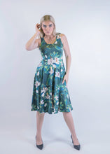 Load image into Gallery viewer, Blooming Magnolias Midi Dress
