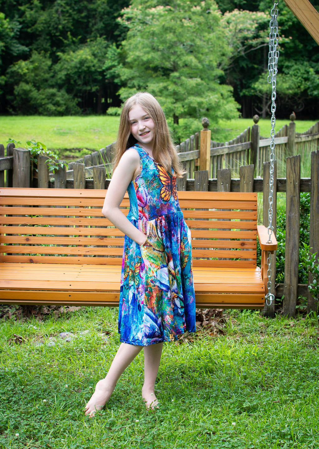 The Behold Collection Kids Twirl Dress with Pockets