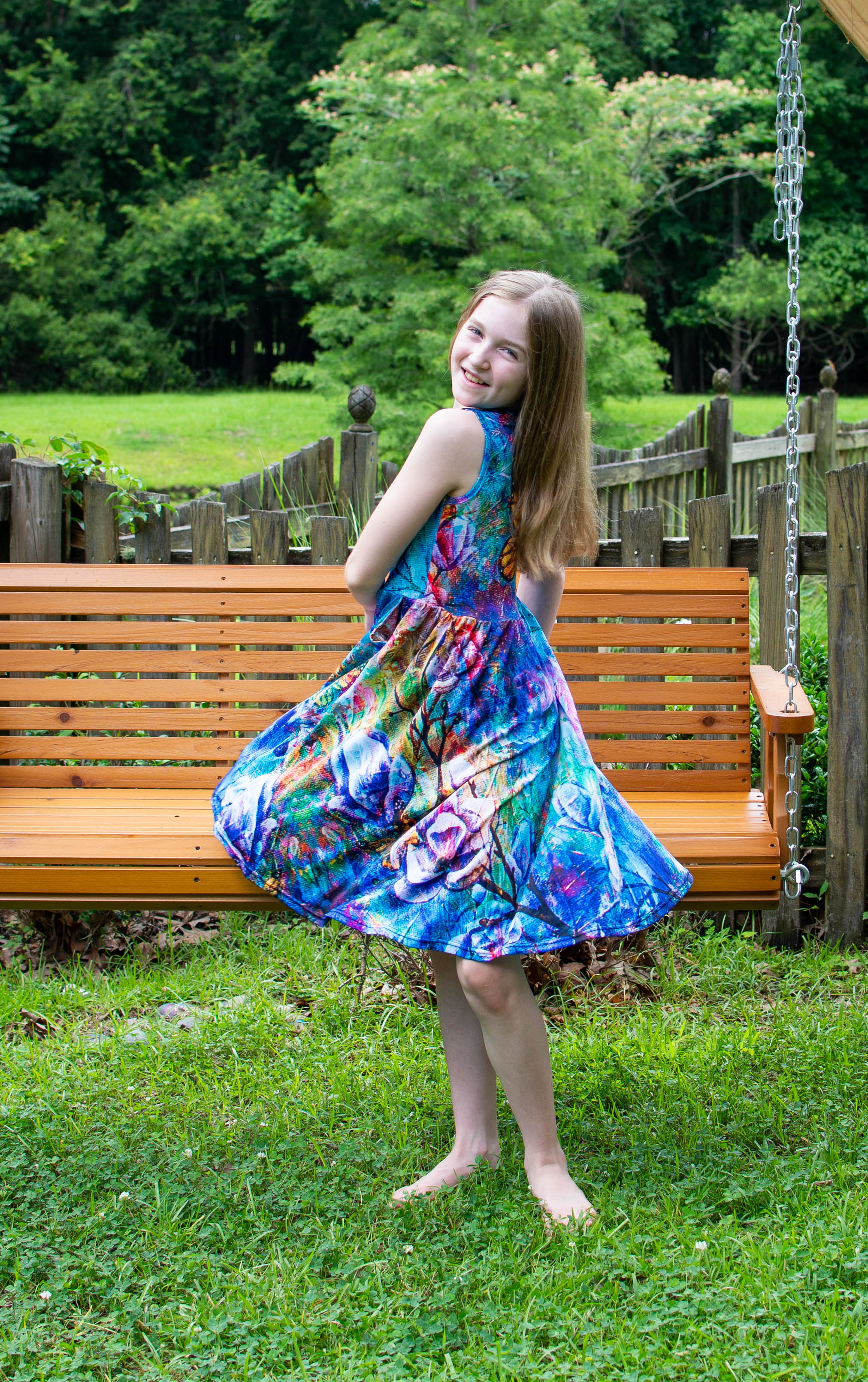 The Behold Collection Kids Twirl Dress with Pockets