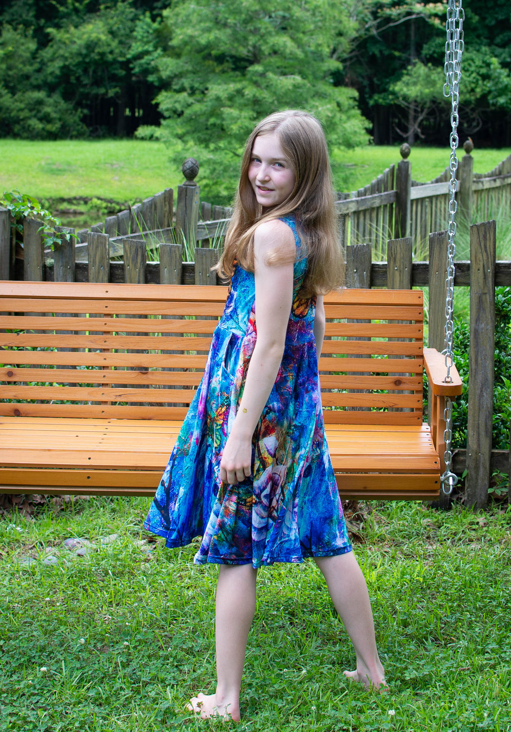 The Behold Collection Kids Twirl Dress with Pockets
