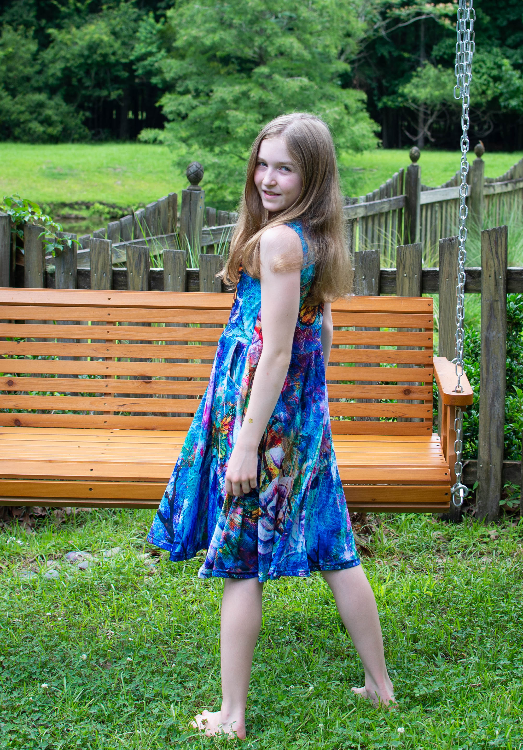 The Behold Collection Kids Twirl Dress with Pockets
