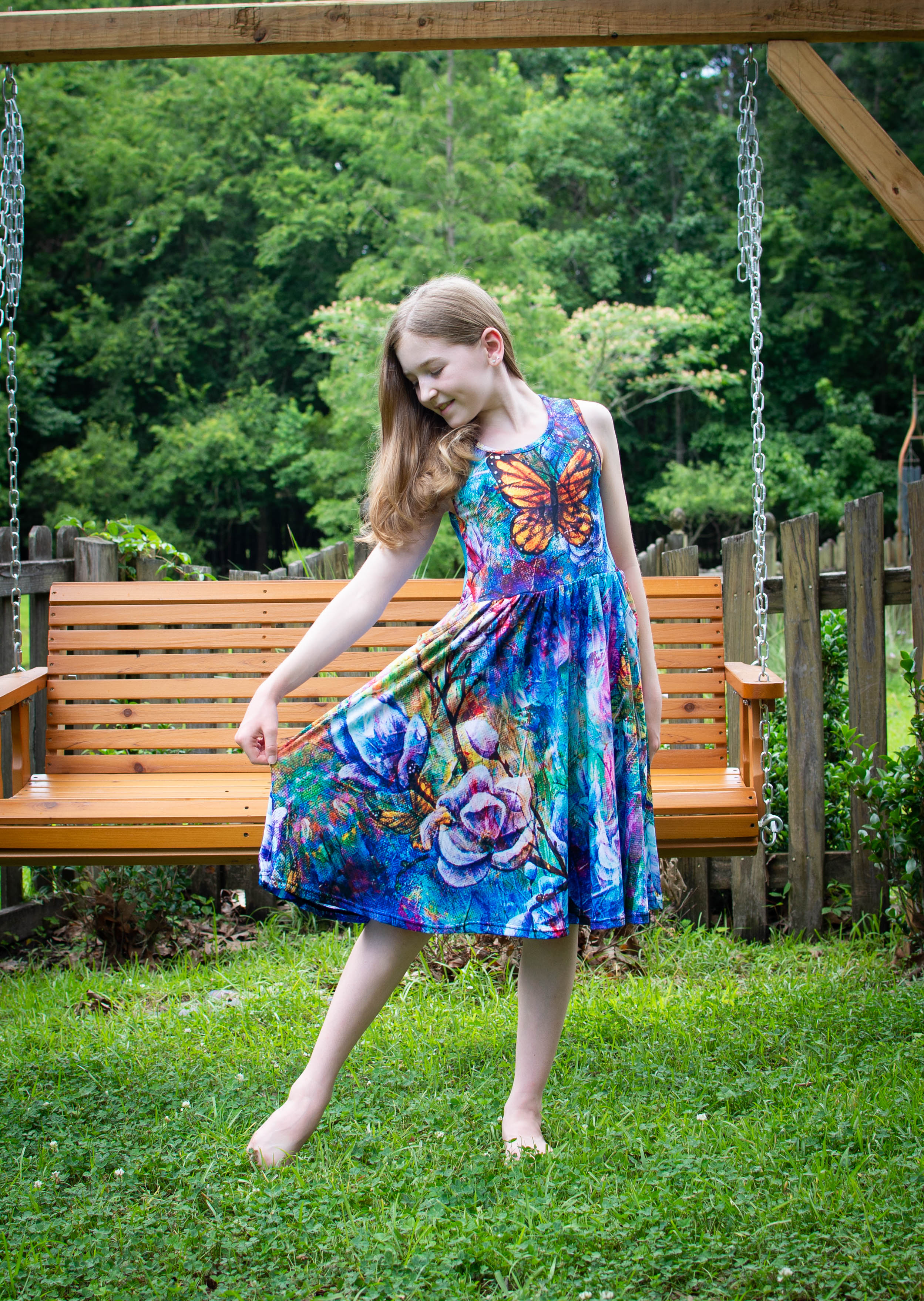 The Behold Collection Kids Twirl Dress with Pockets