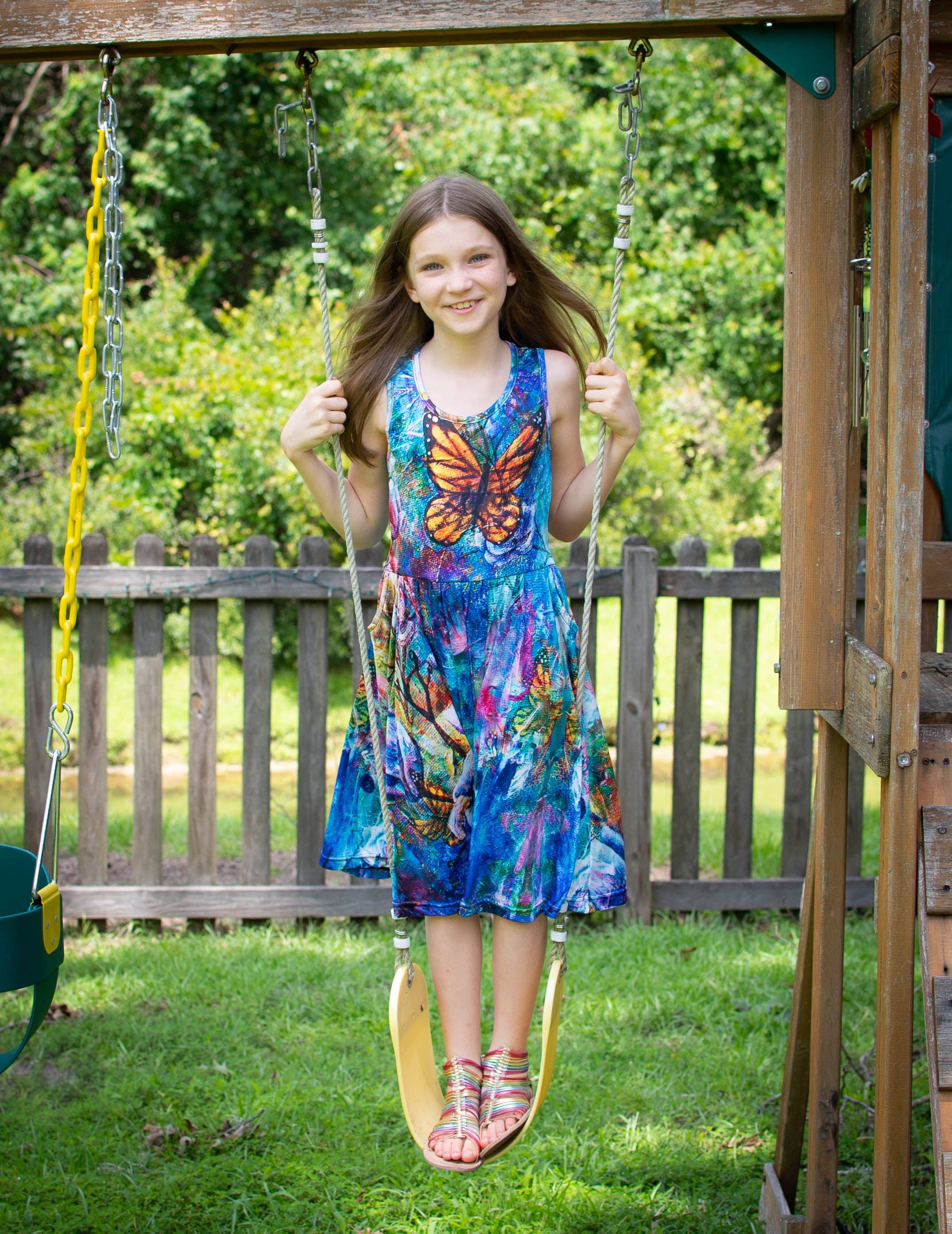 The Behold Collection Kids Twirl Dress with Pockets