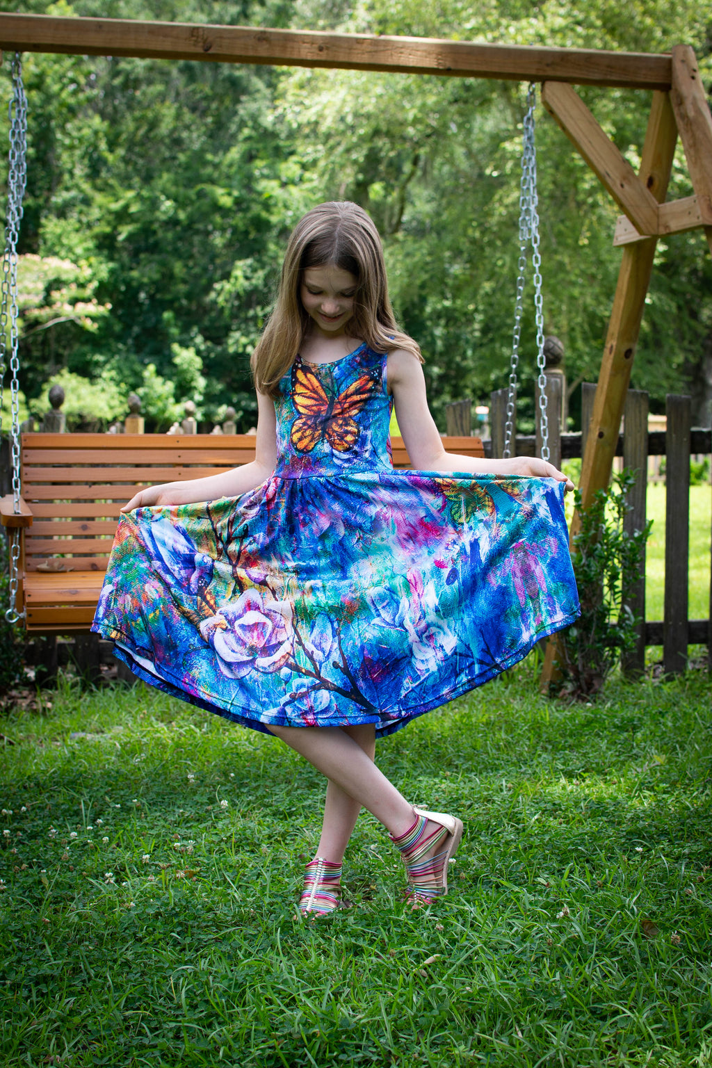 The Behold Collection Kids Twirl Dress with Pockets