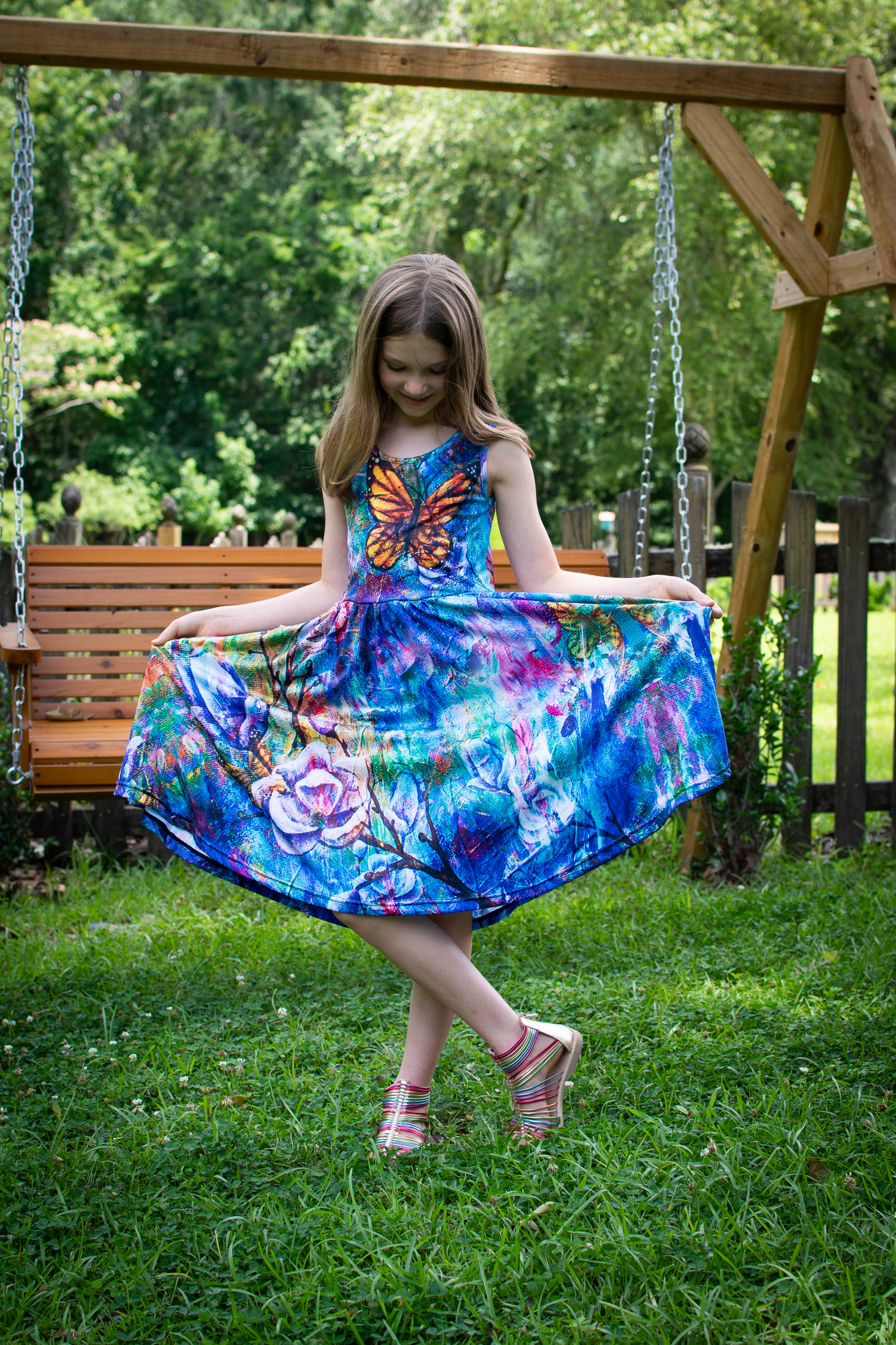 The Behold Collection Kids Twirl Dress with Pockets