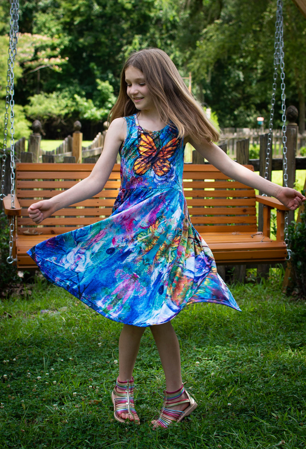 The Behold Collection Kids Twirl Dress with Pockets