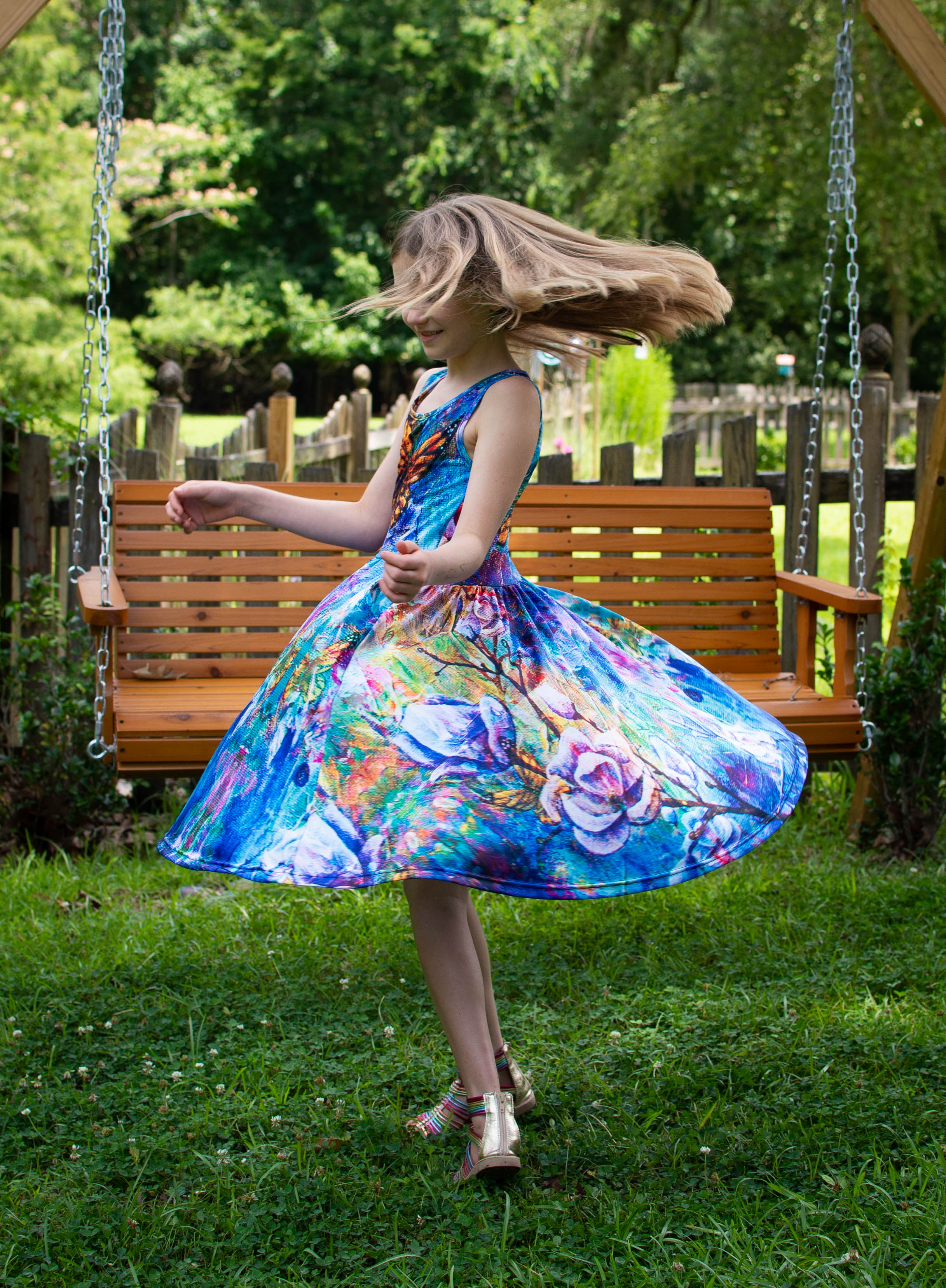 The Behold Collection Kids Twirl Dress with Pockets