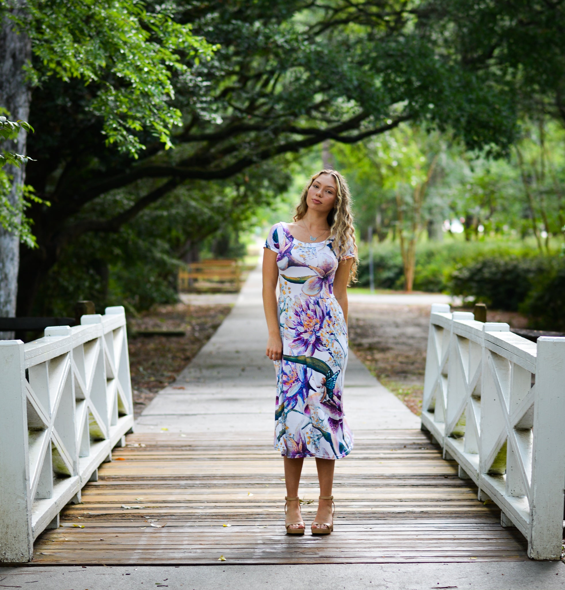 The Emerge Collection Off Shoulder Short Sleeve Dress