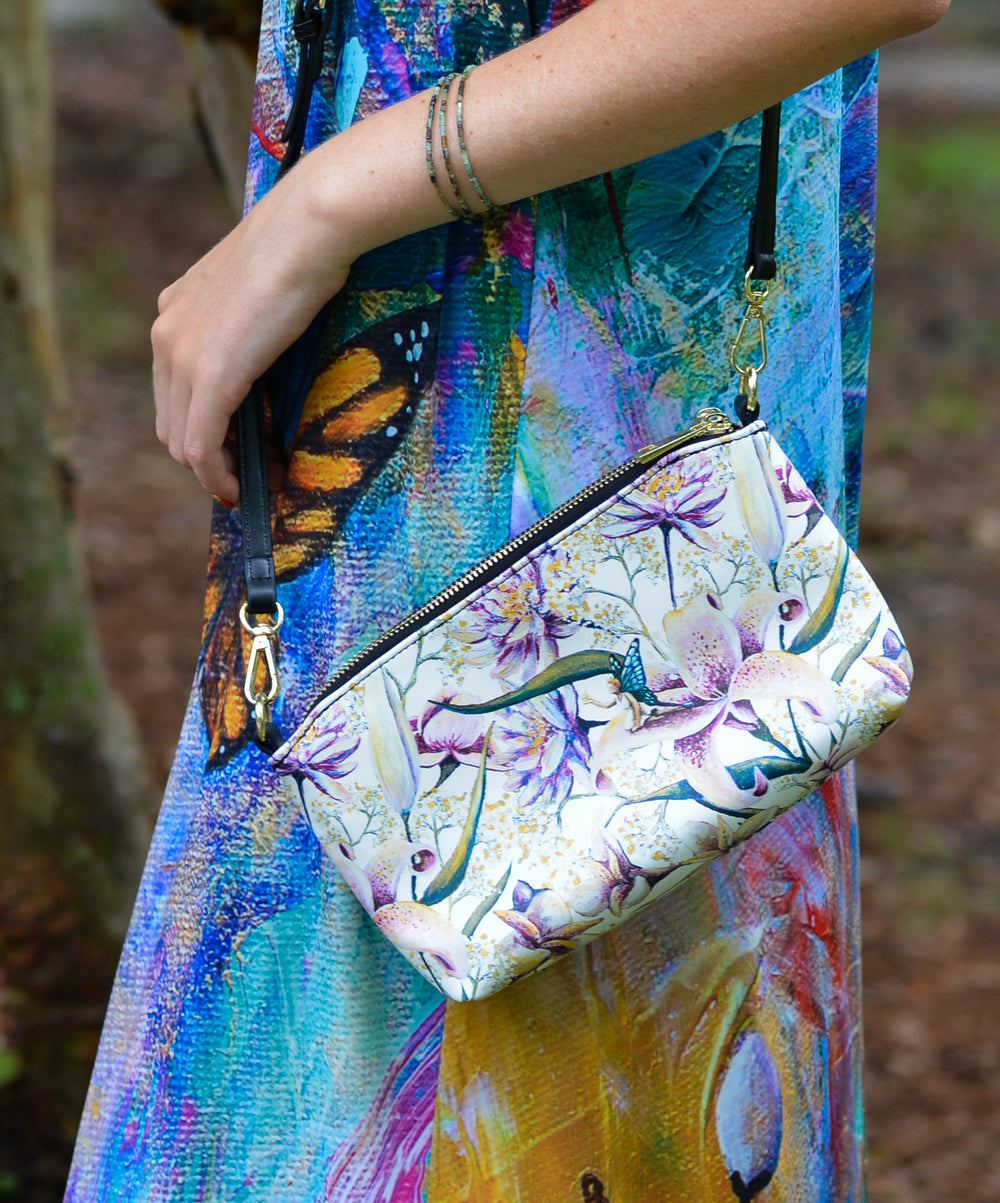 The Emerge Collection Double Zip Crossbody Bag