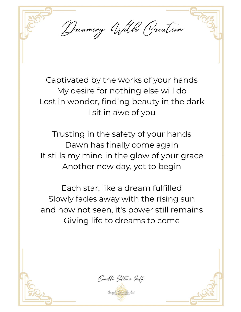 Dreaming with Creation
