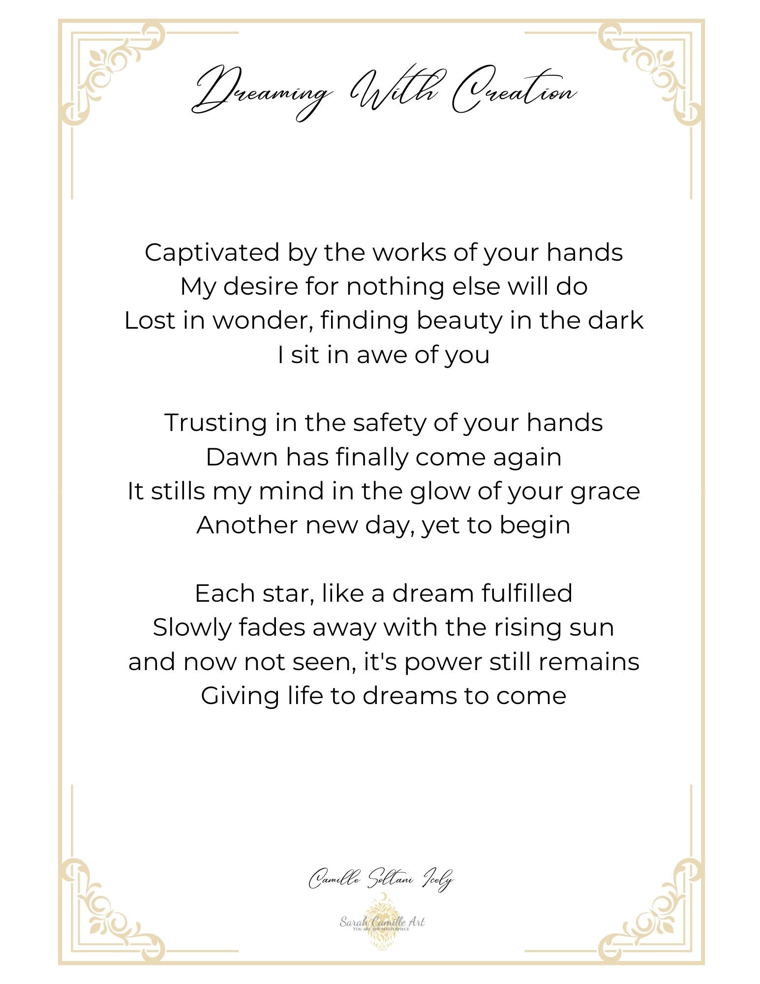 Dreaming with Creation