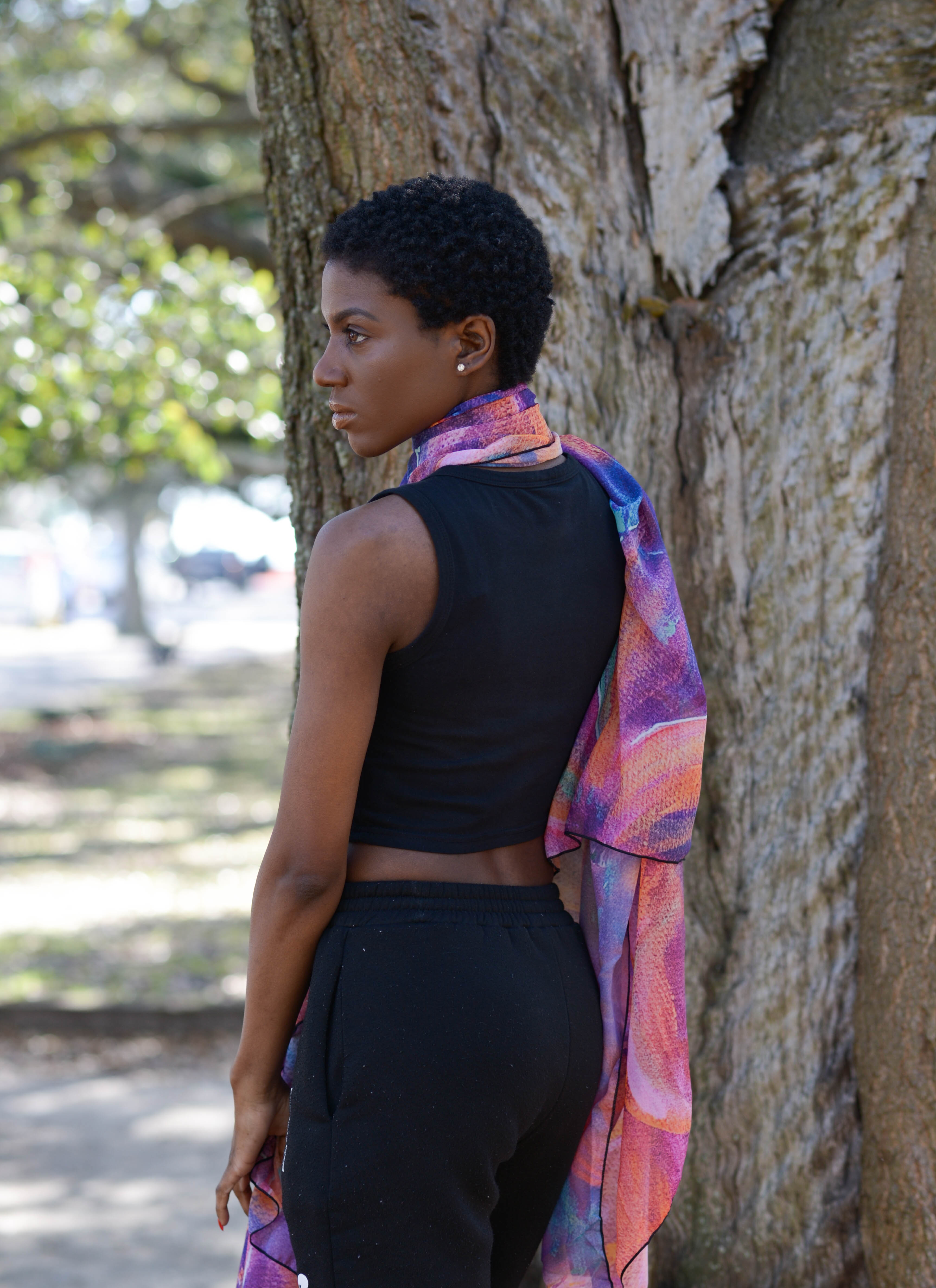 The Flourish Chiffon Scarf / Pashmina / Sarong
