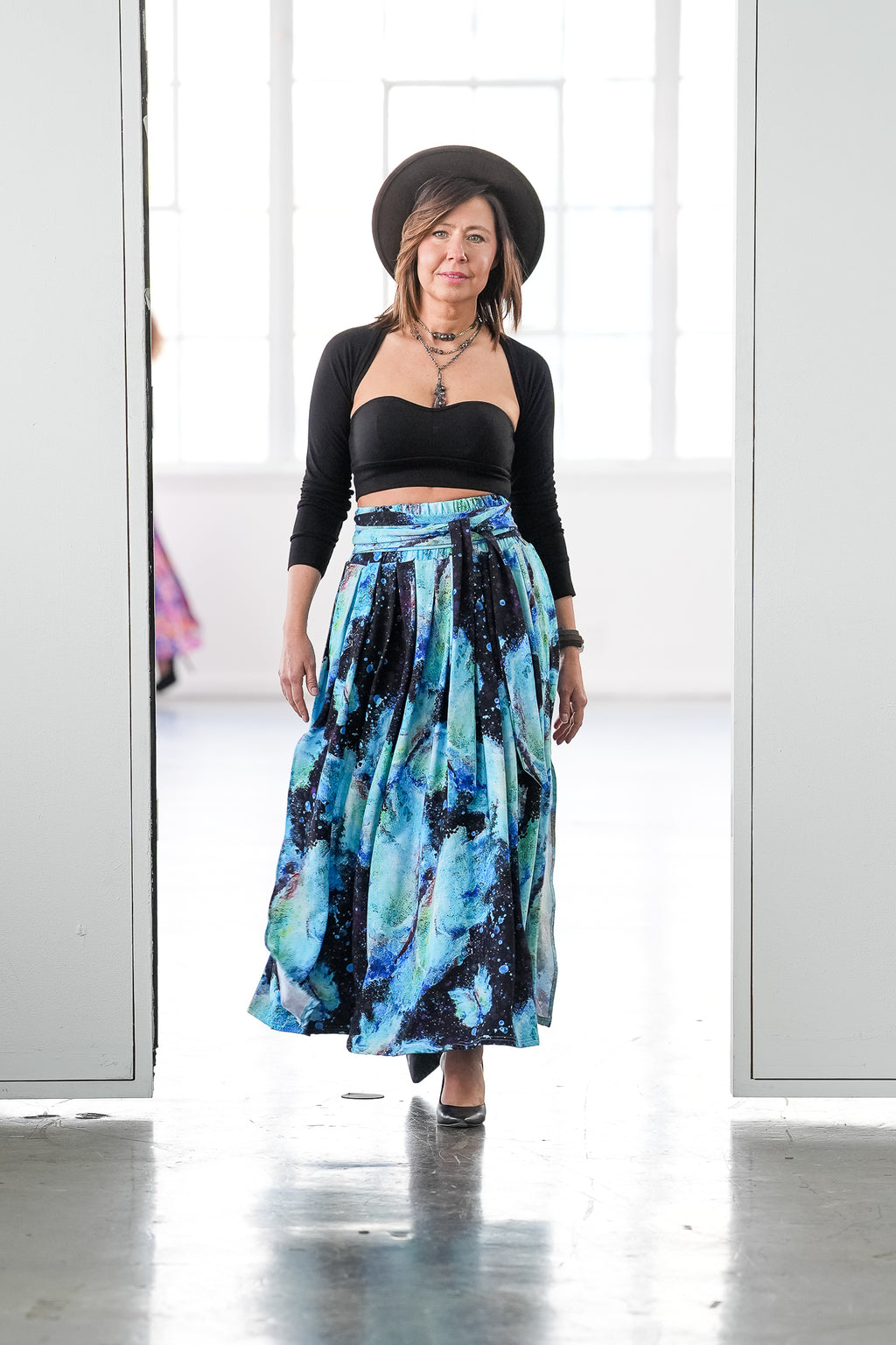 Transformation Bamboo Fiber Skirt with Pockets