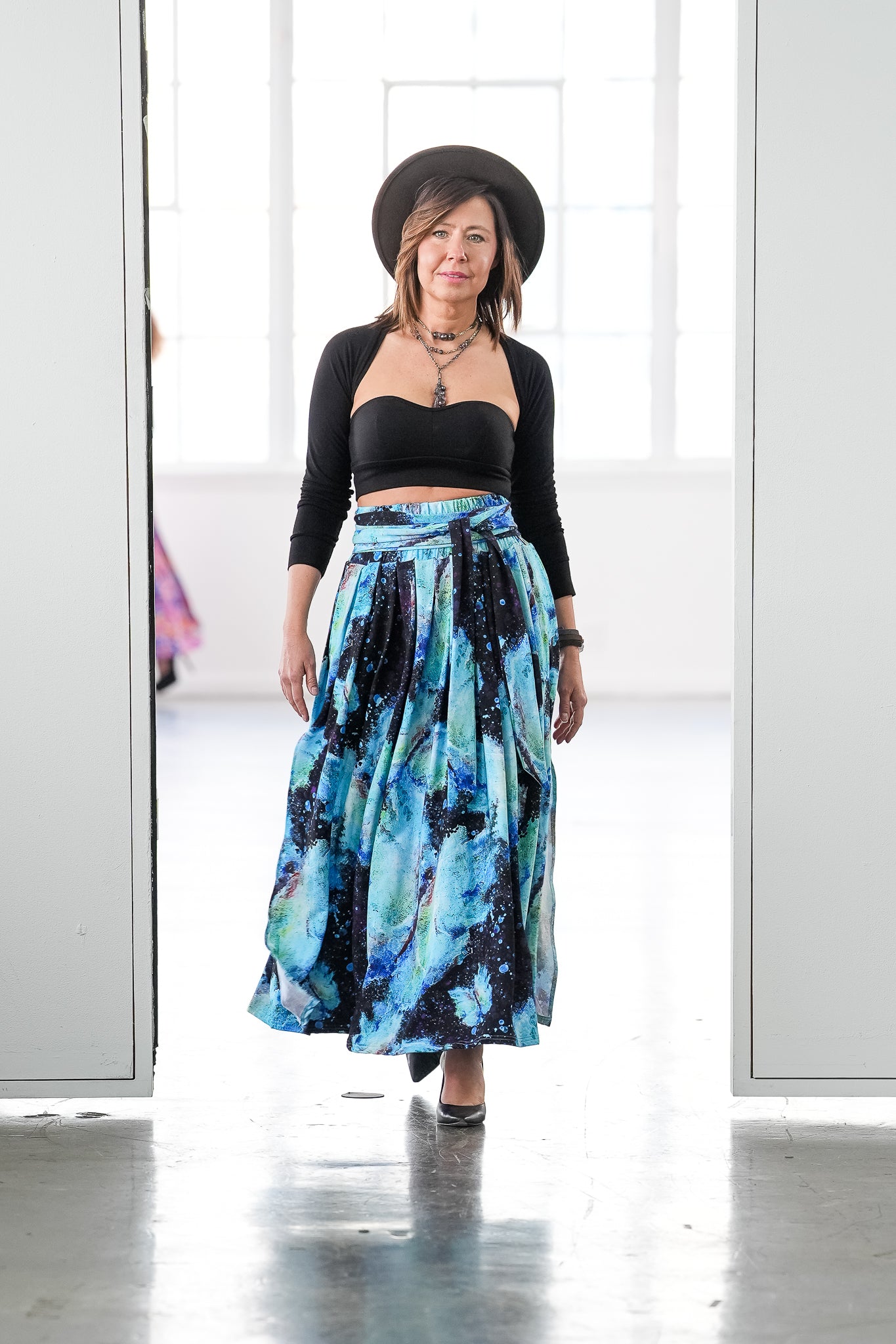 Transformation Bamboo Fiber Skirt with Pockets