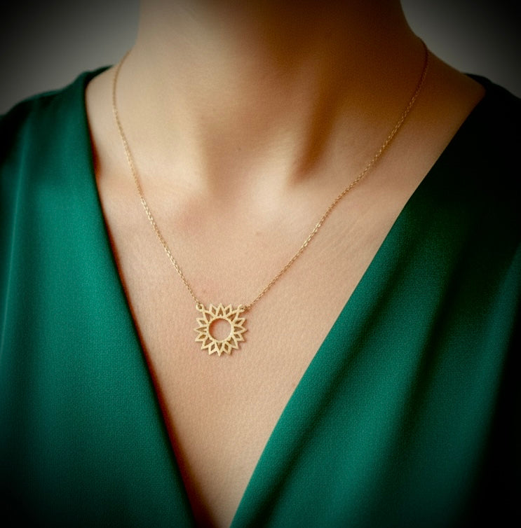 Sunflower Necklace