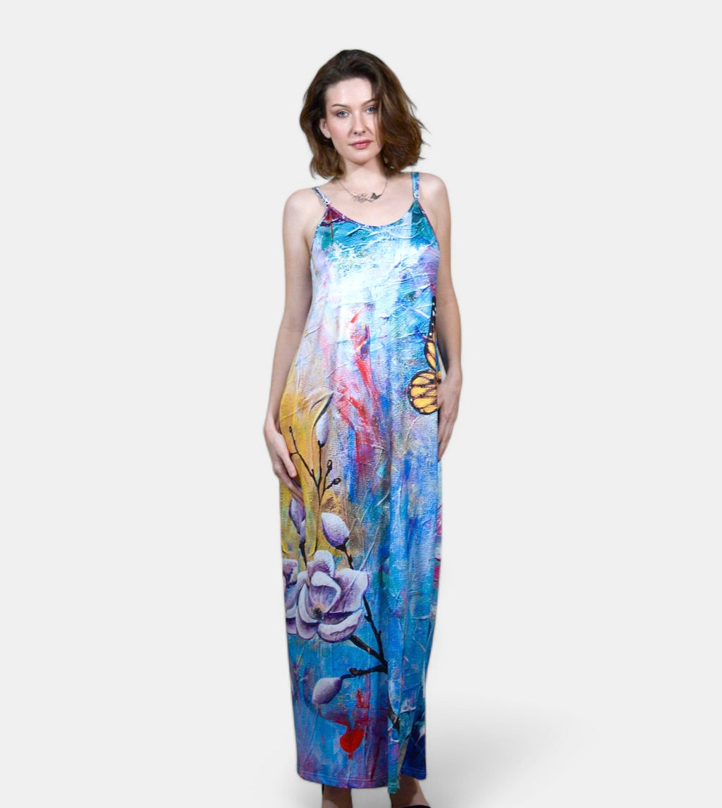 Womens long Behold dress with Pockets