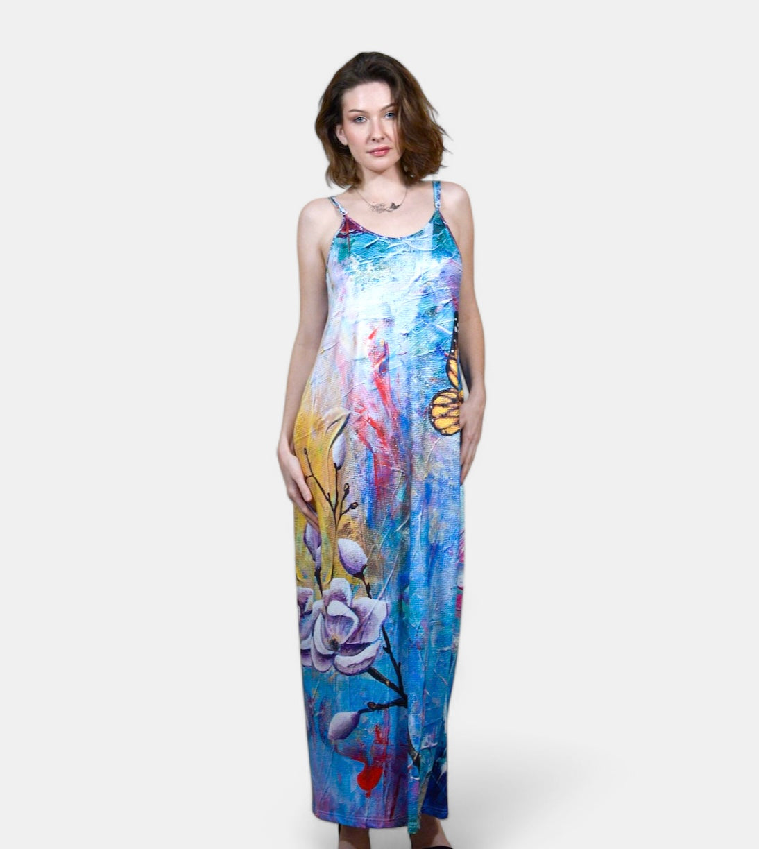 Womens long Behold dress with Pockets