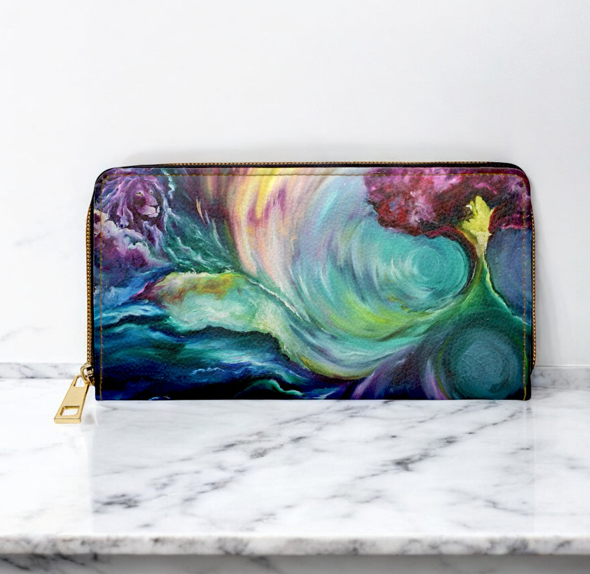Revelations - Vegan Leather Zipper Wallet