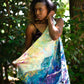 Dawn Arrives silk satin scarf
