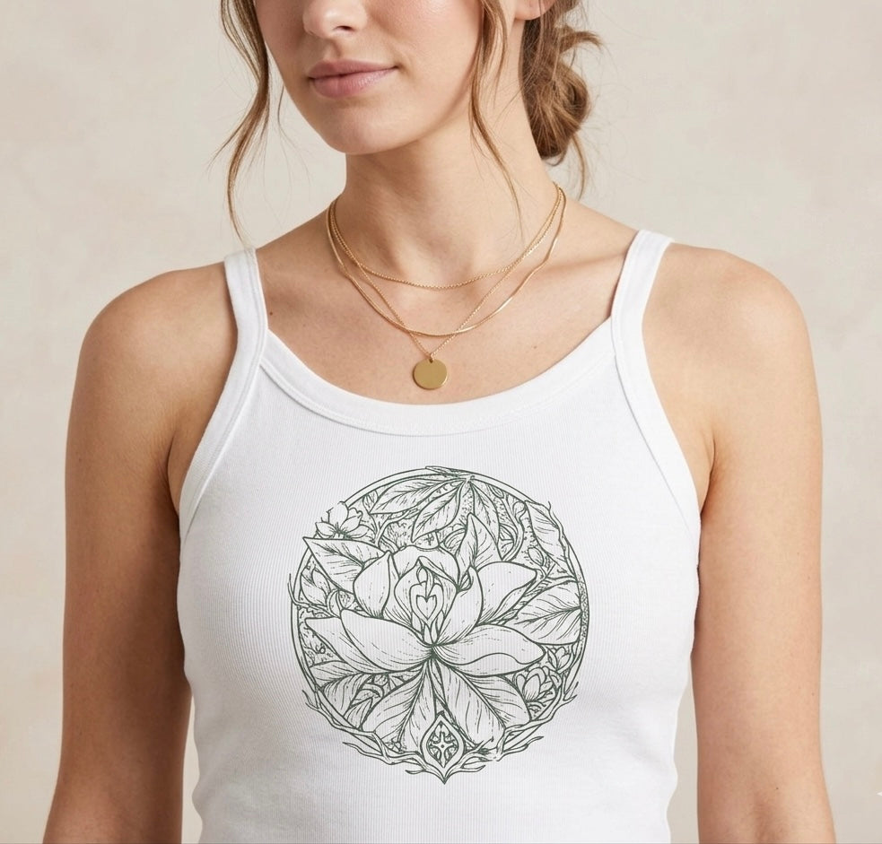 Blooming Magnolia Tank Top