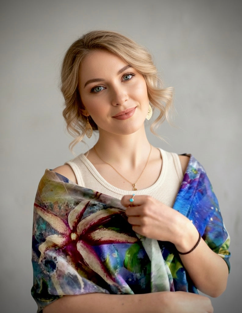 Creation Silk Chiffon Scarf