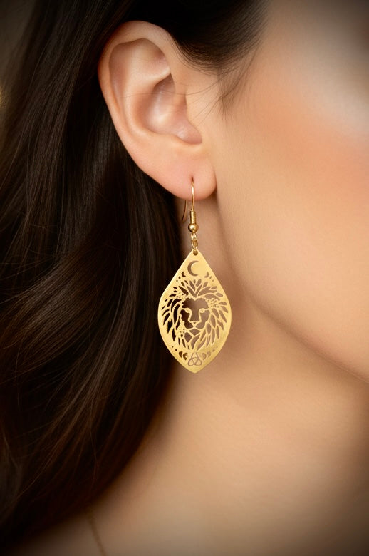 Lion Earrings