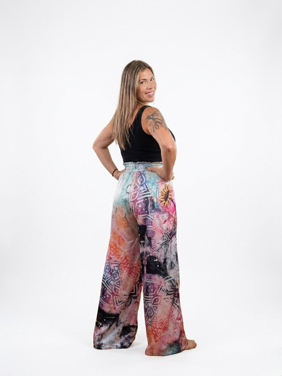 Sunflower Wide Legged Flowy Pants with Pockets