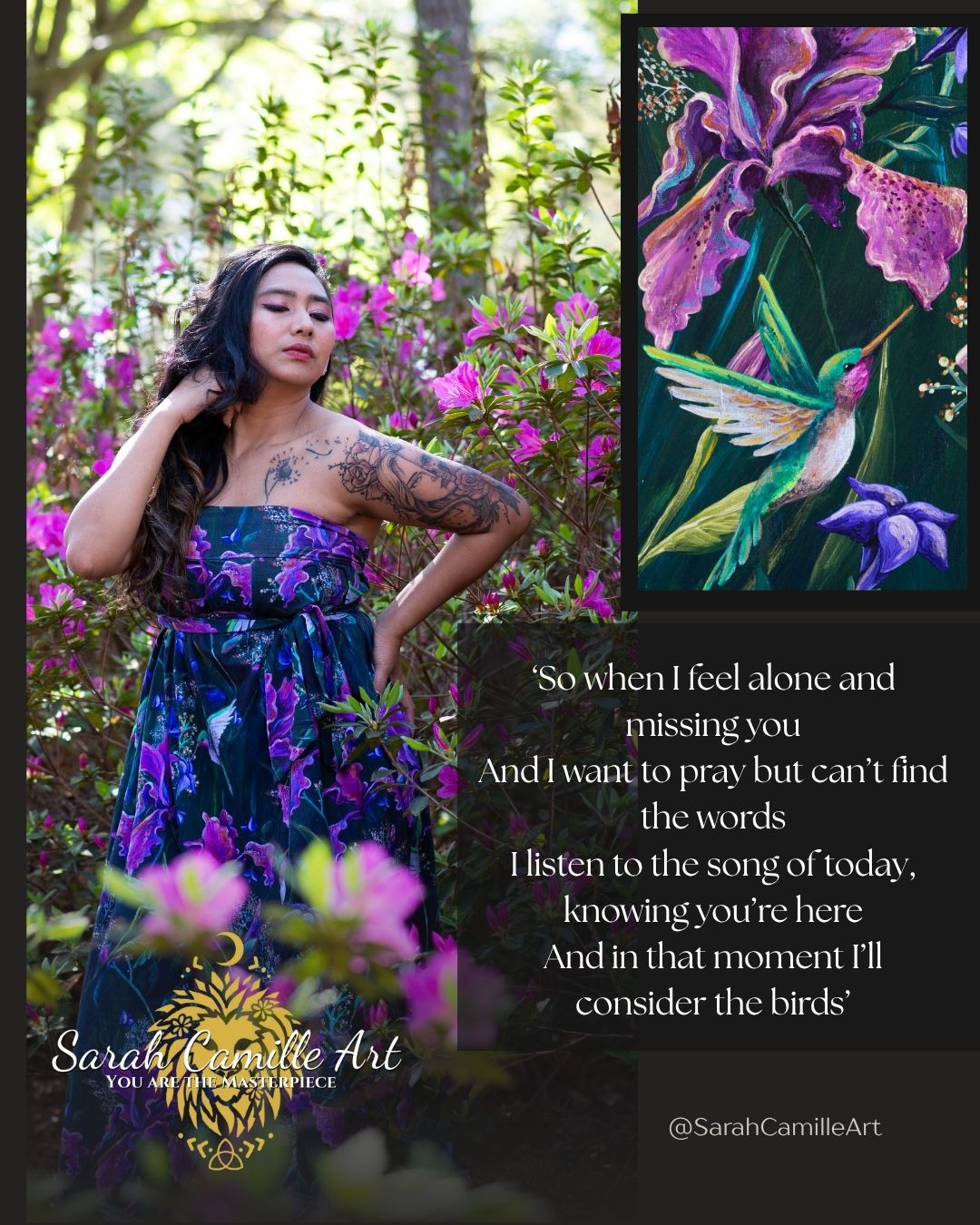 Hummingbird Wrap Skirt/Dress