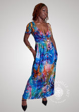 Load image into Gallery viewer, Behold V Neck Maxi Dress with Pockets
