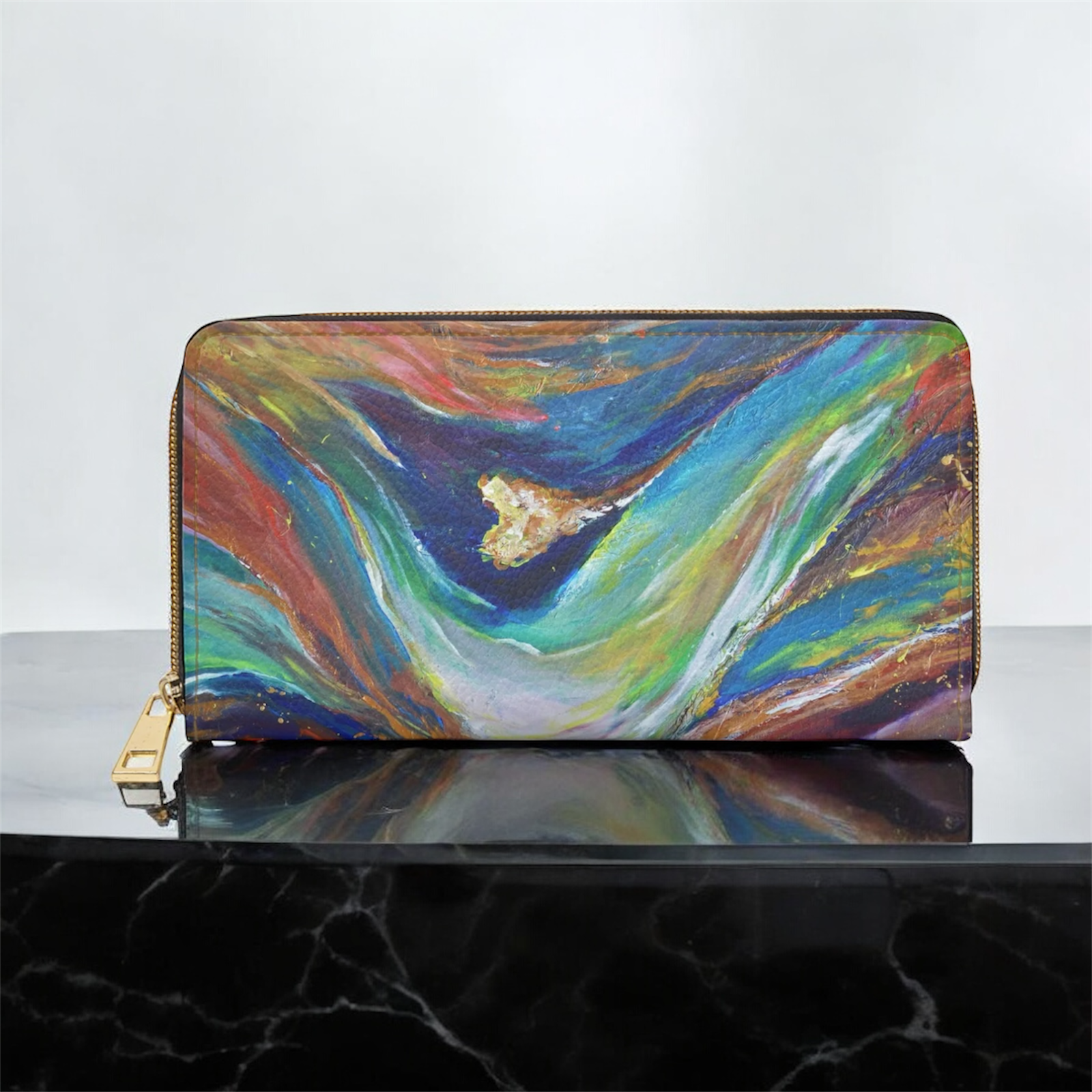 Holy - Vegan Leather Zipper Wallet