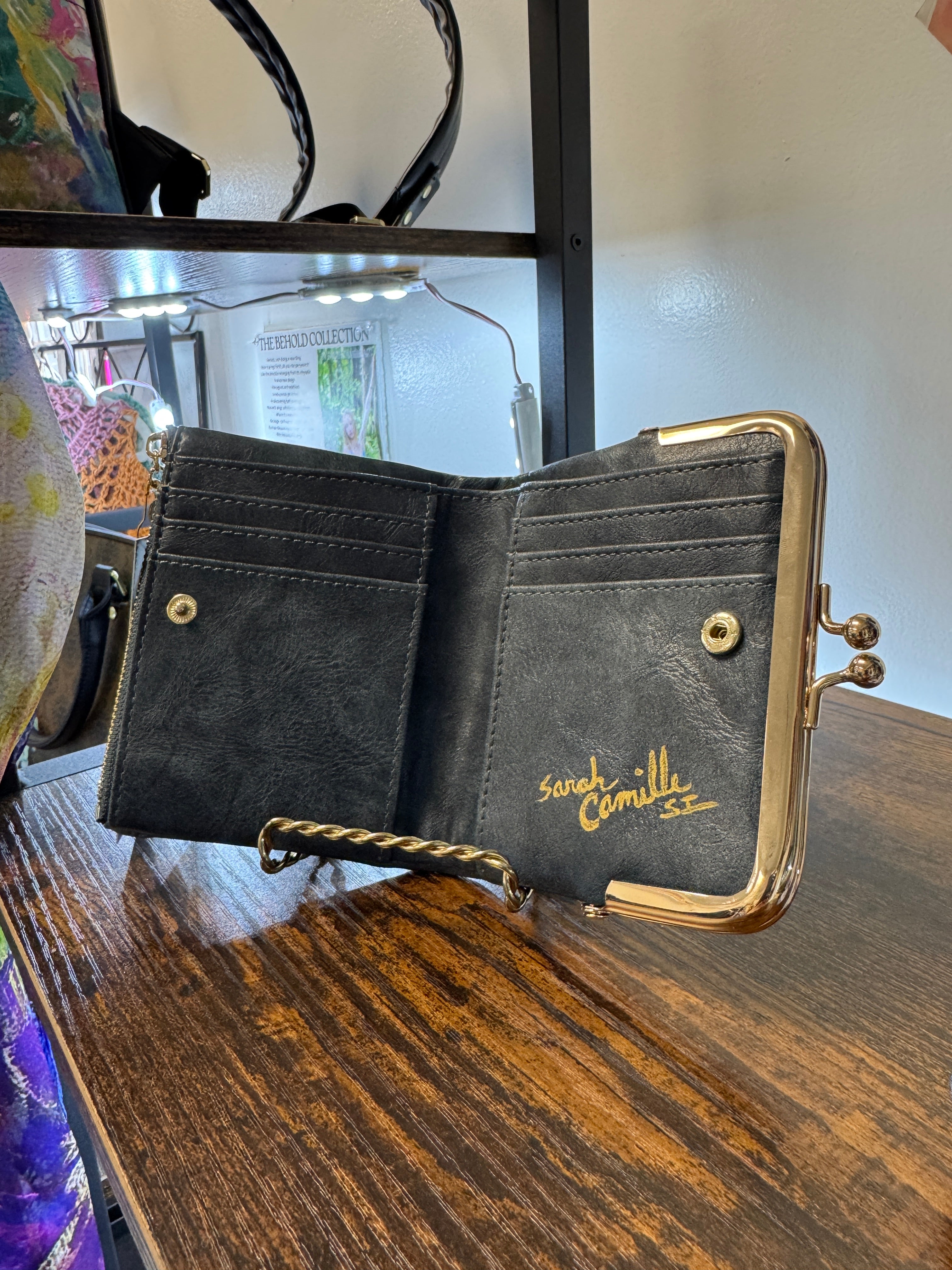 Hand Painted Lion Wallet