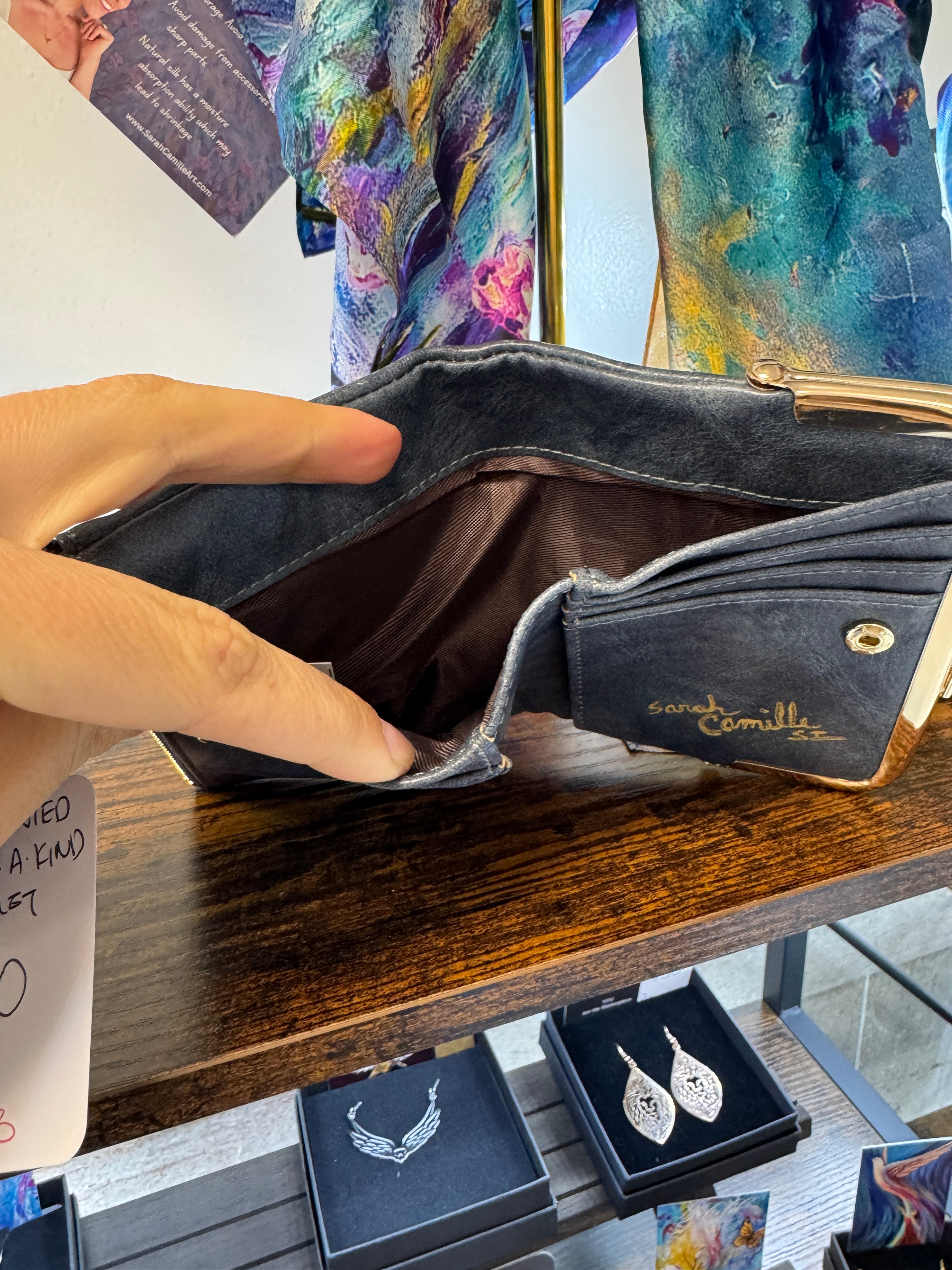 Hand Painted Lion Wallet