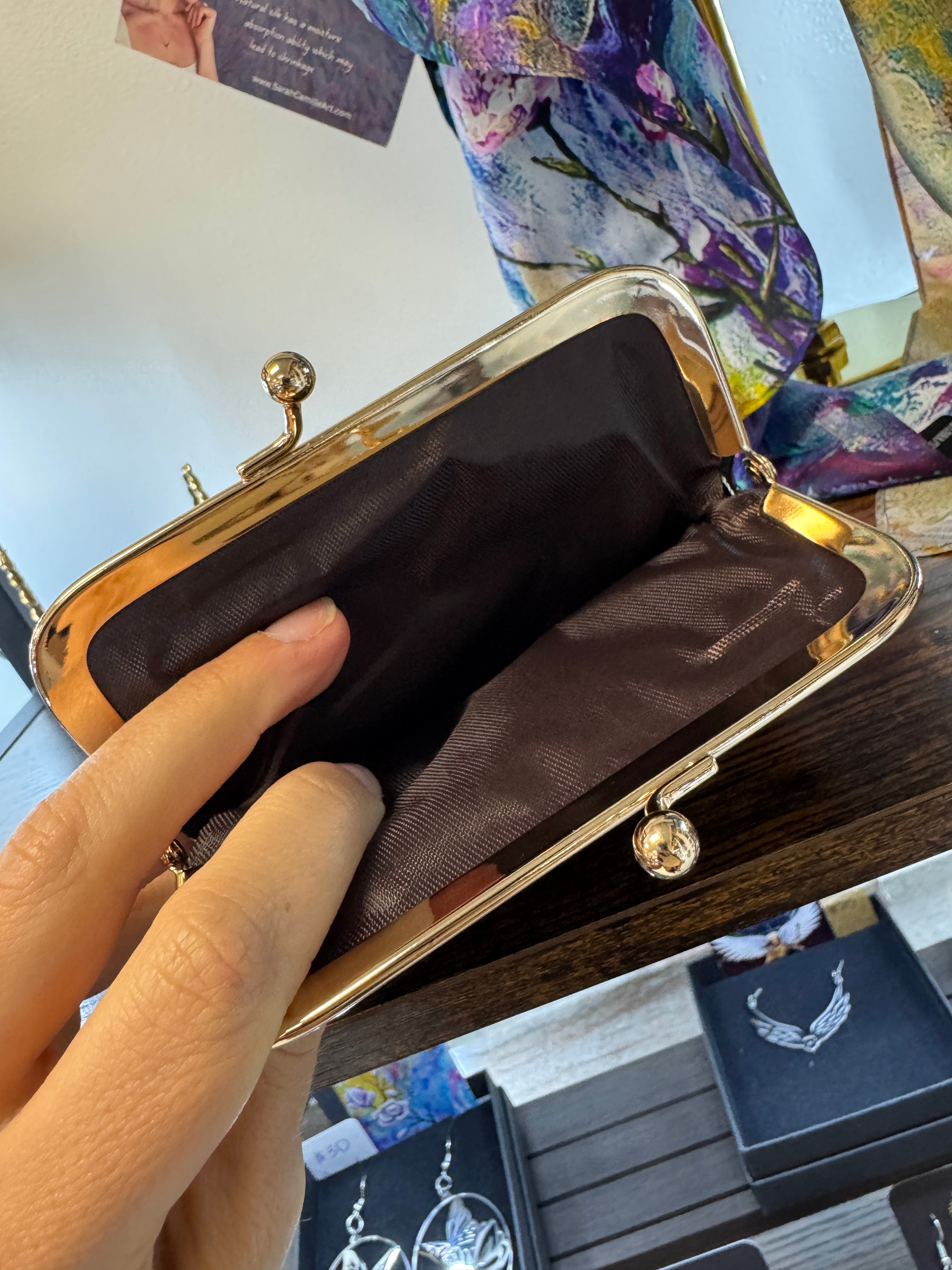 Hand Painted Lion Wallet