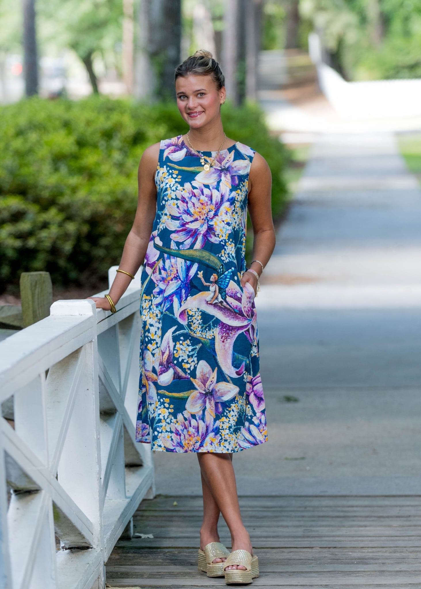100% Cotton Shift Dress with Pockets (4 Designs)