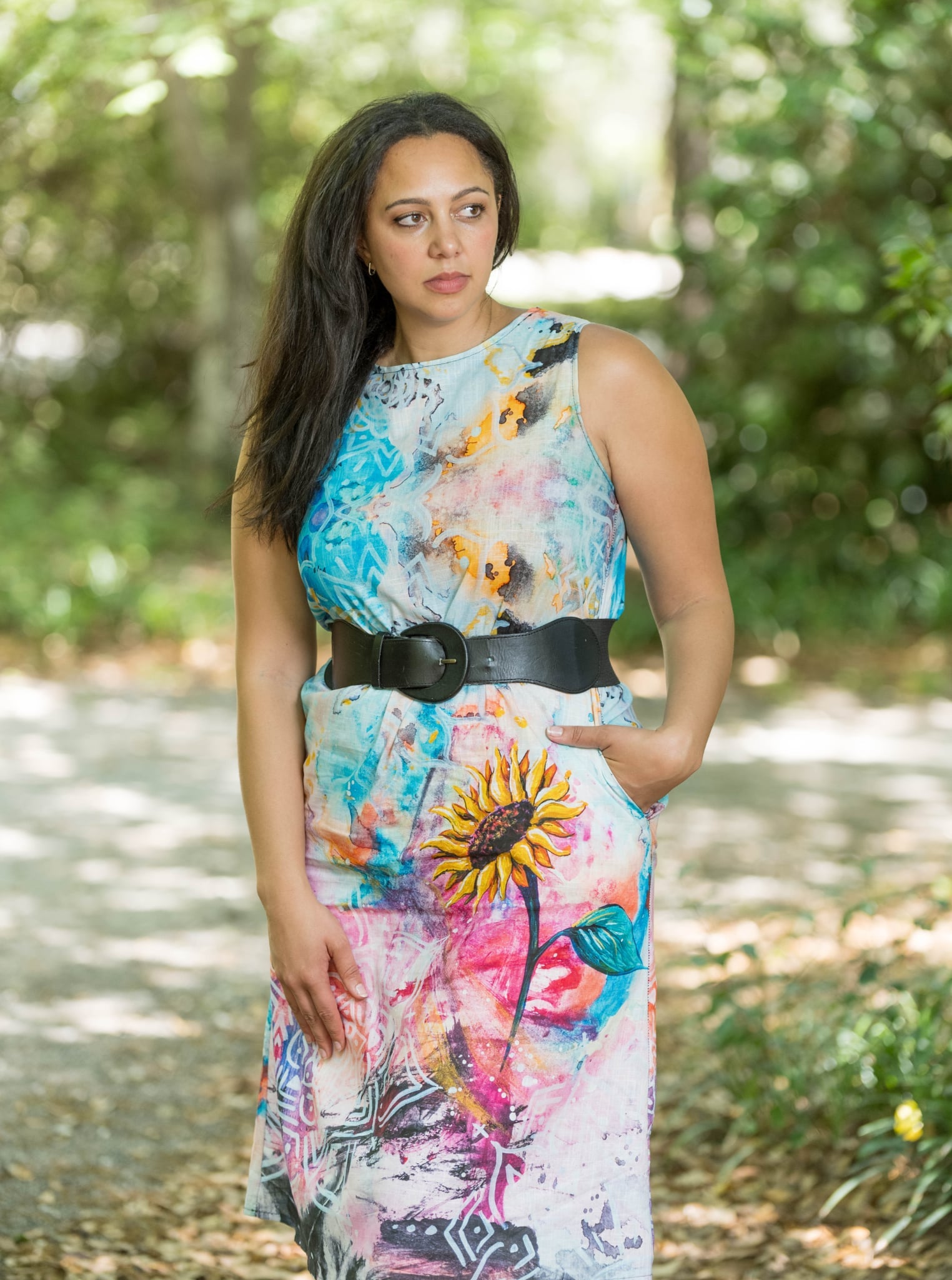 100% Cotton Shift Dress with Pockets (4 Designs)