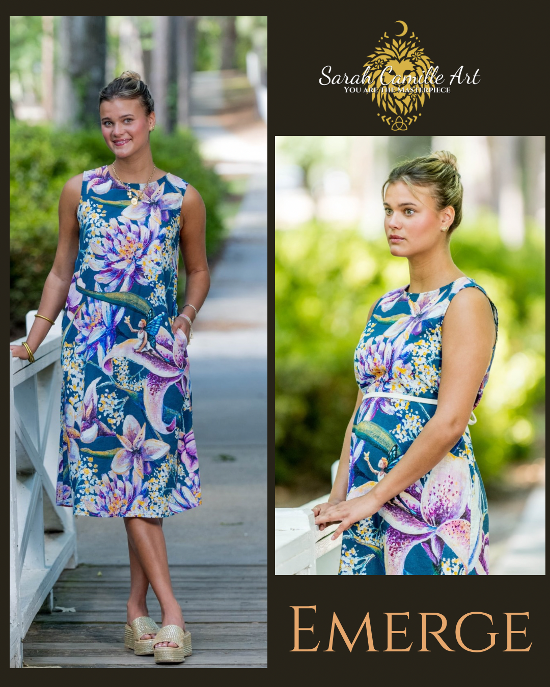 100% Cotton Shift Dress with Pockets (4 Designs)