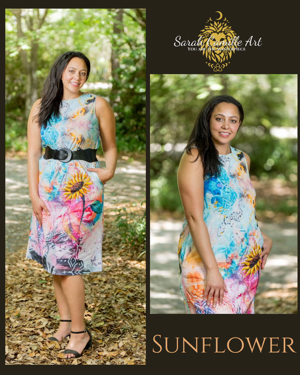 100% Cotton Shift Dress with Pockets (4 Designs)