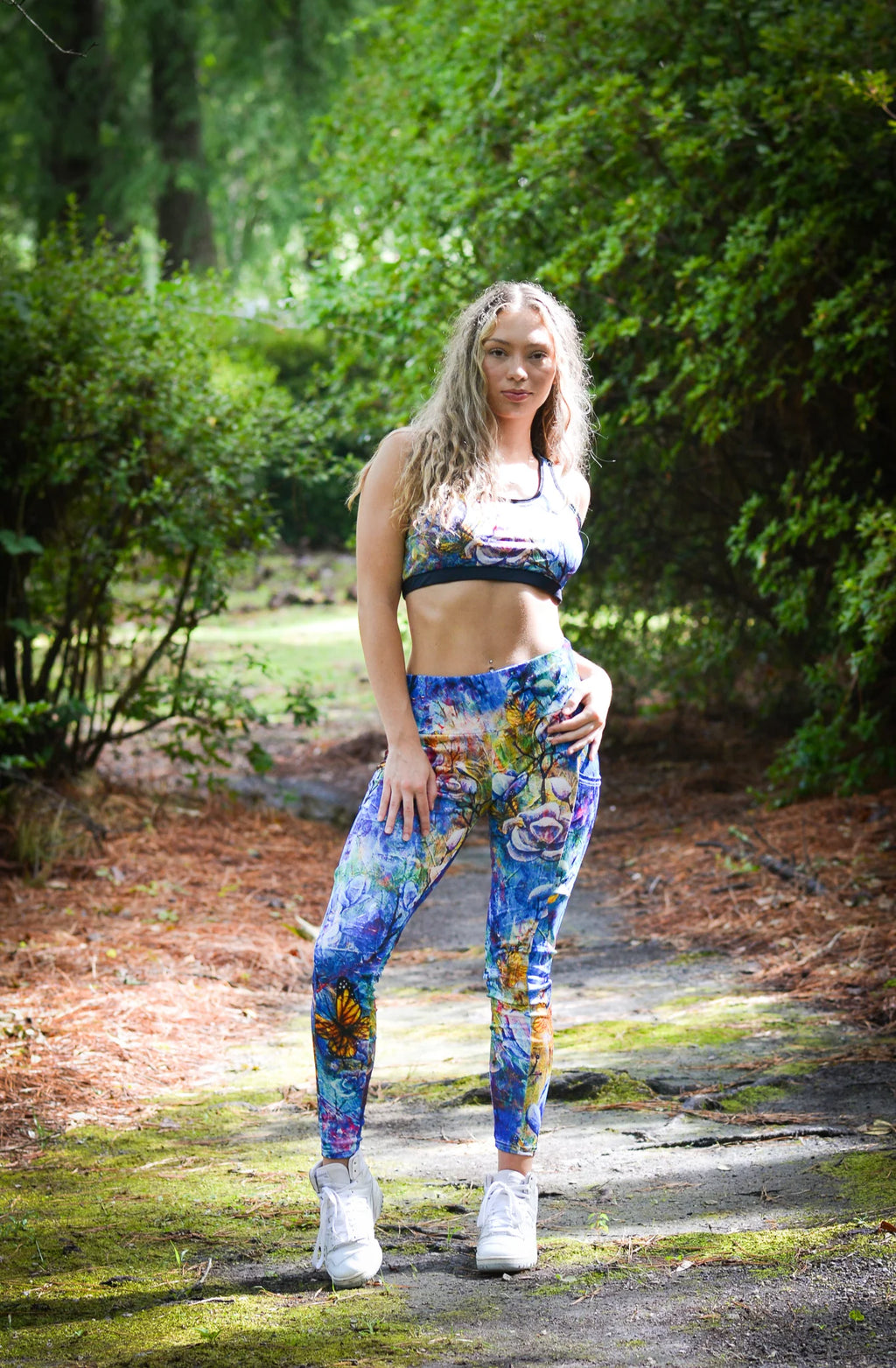 Sports Bra and Leggings in The Behold Collection Design