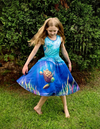 Girls Sea Turtle Twirl Dress with Pockets