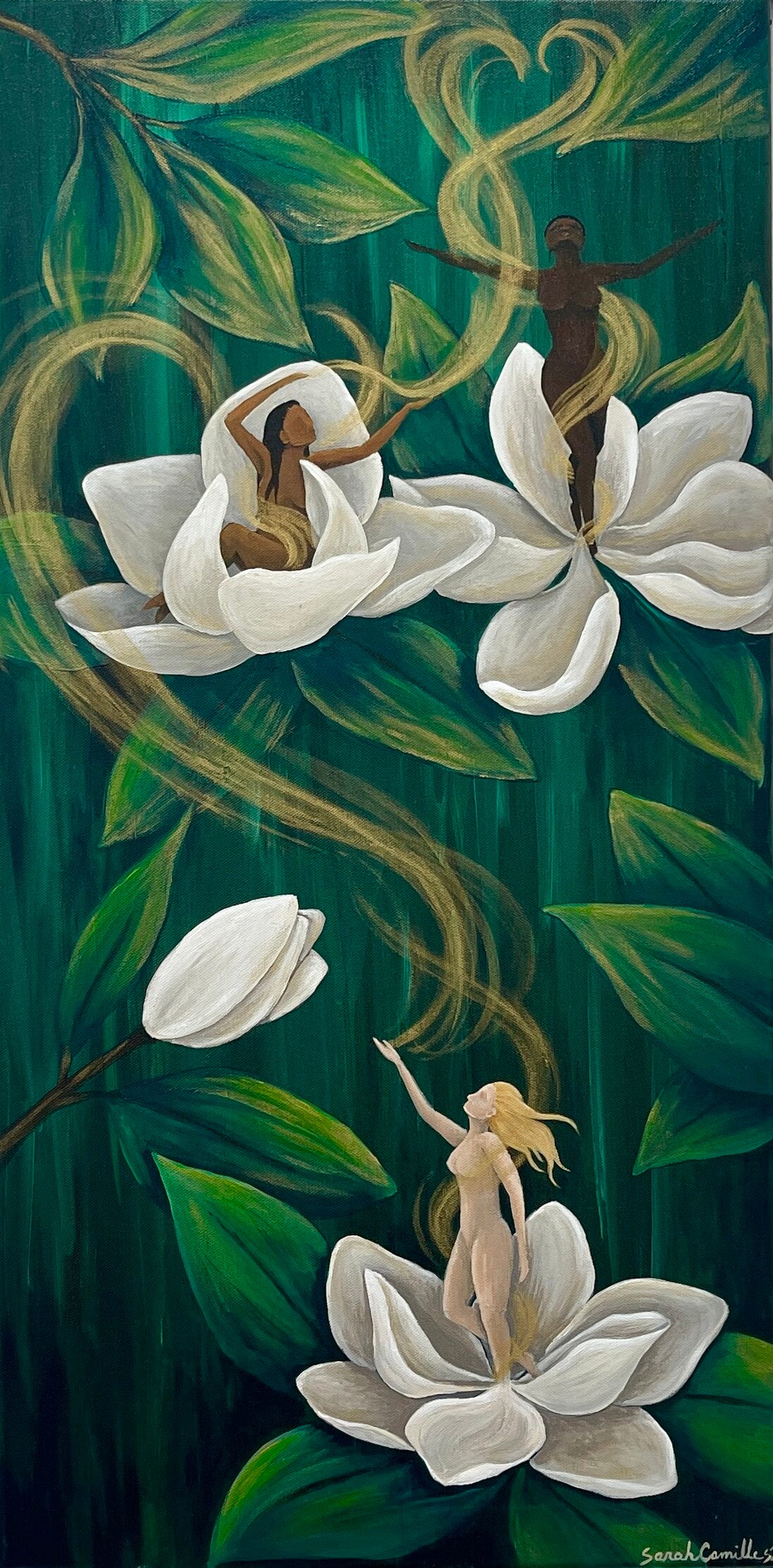 Blooming Magnolias - Original Painting