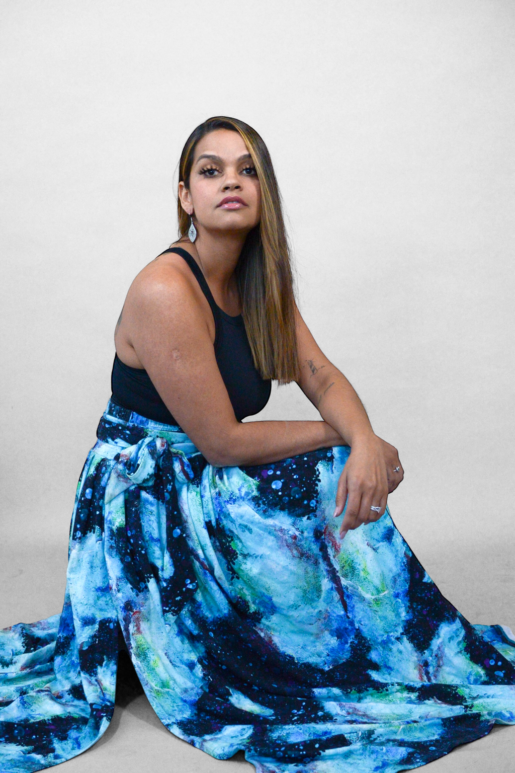 Transformation Bamboo Fiber Skirt with Pockets