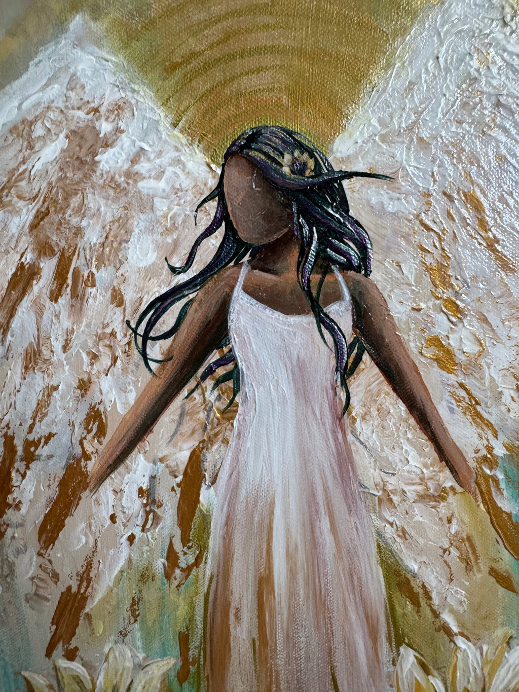 Sunflower Angel - Original Painting