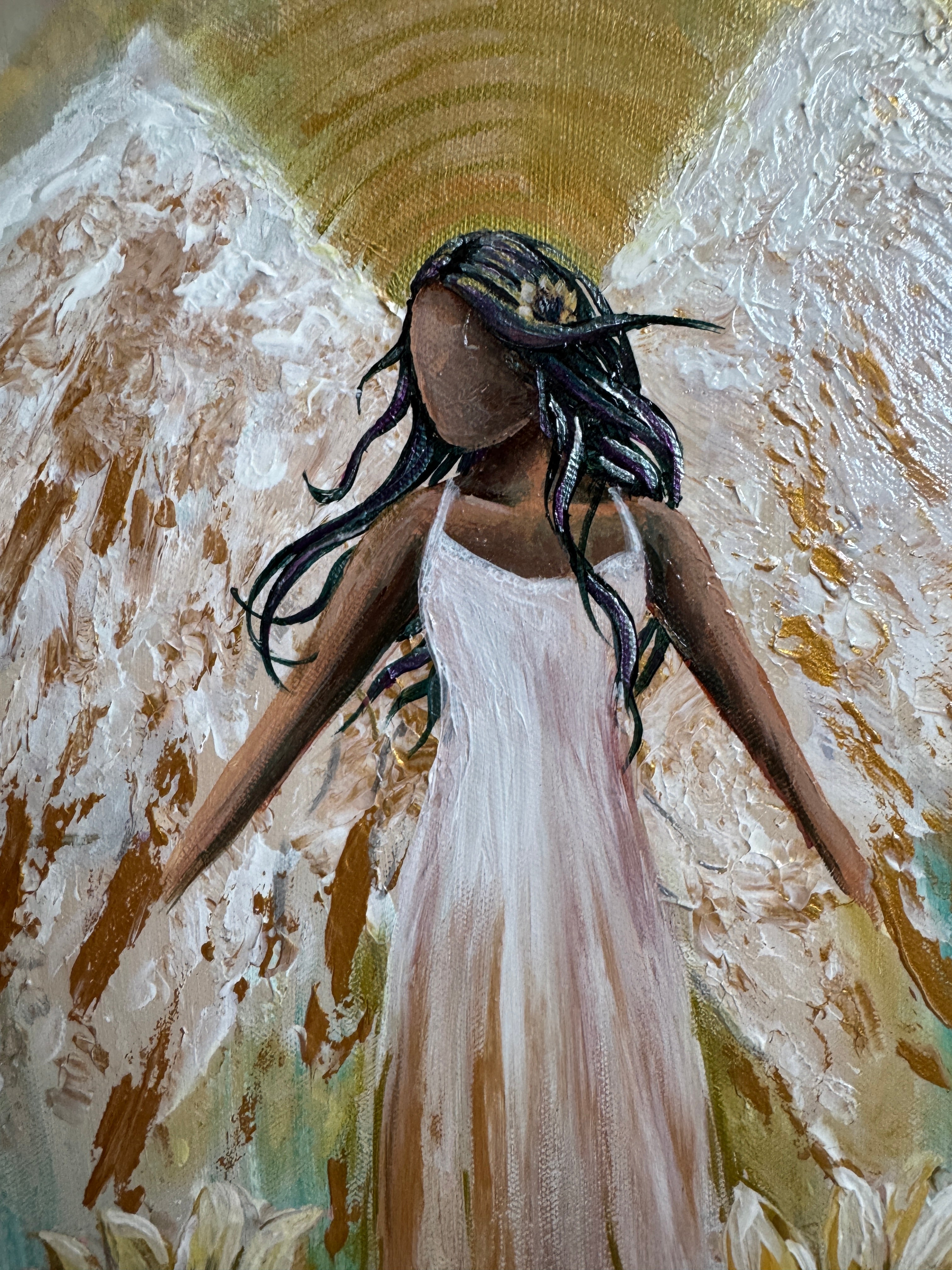 Sunflower Angel - Original Painting