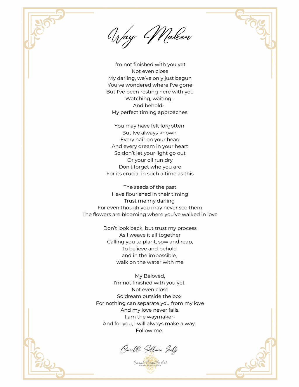 Waymaker - Original Painting