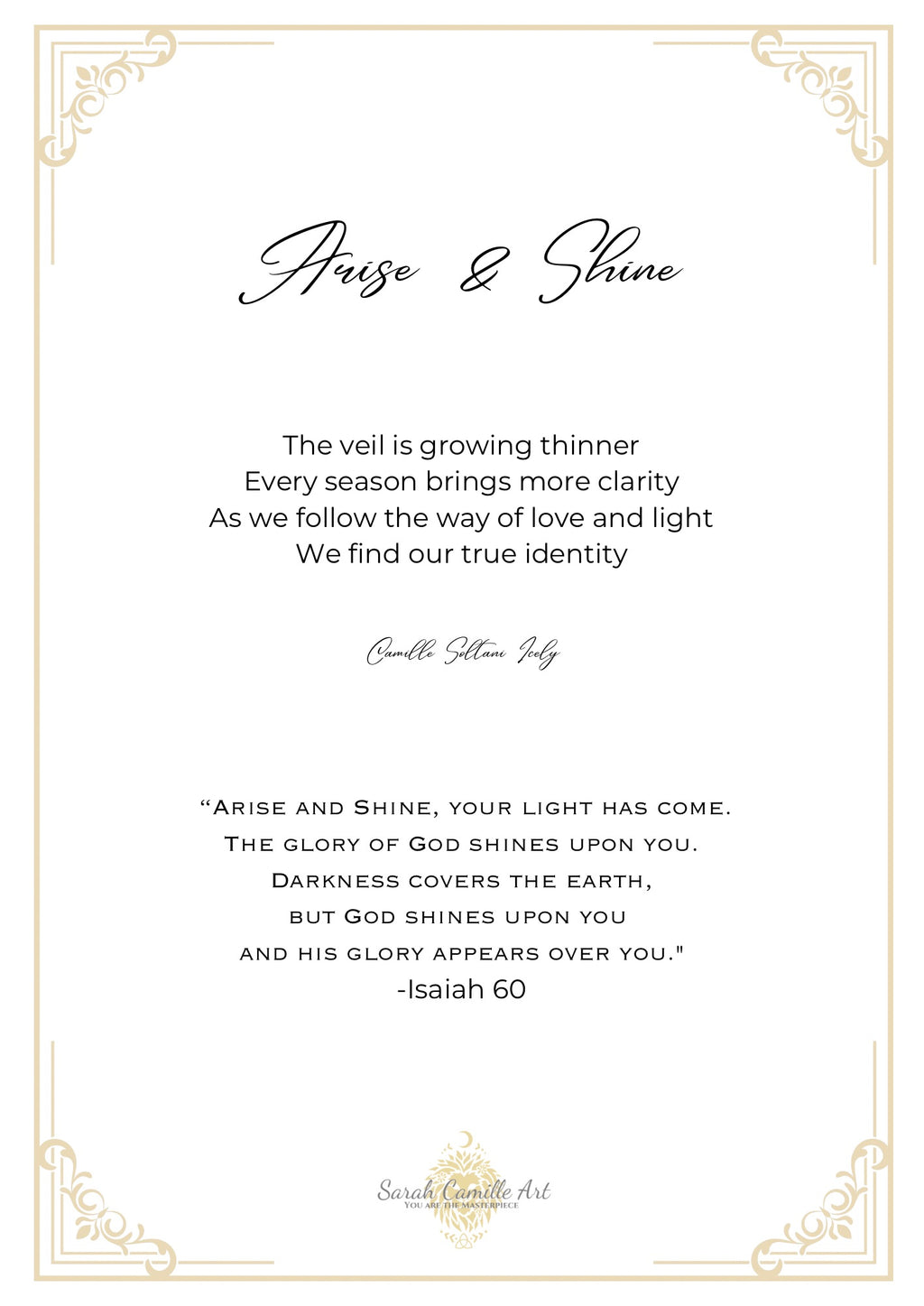Arise and Shine