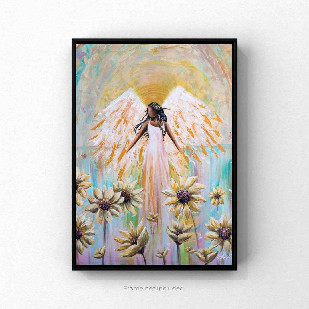 Sunflower Angel Fine Art Print