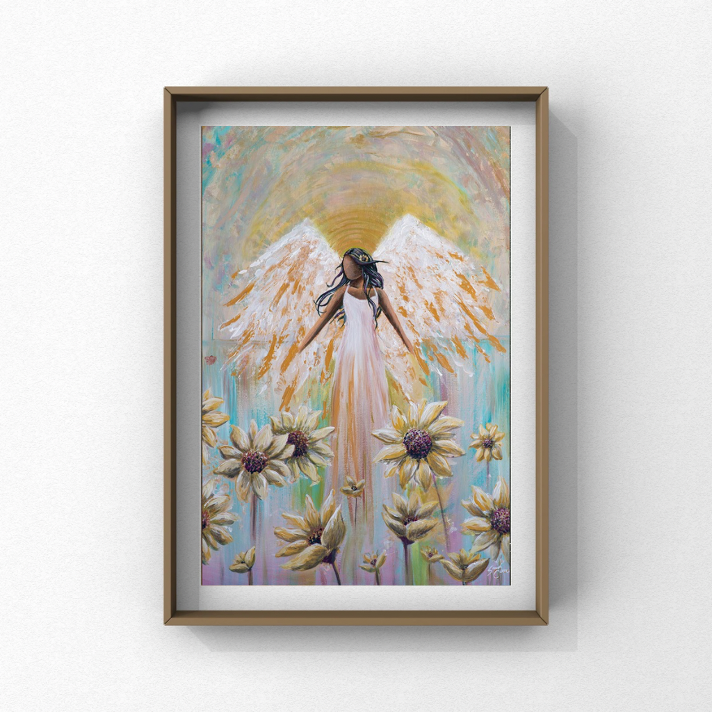 Sunflower Angel Fine Art Print