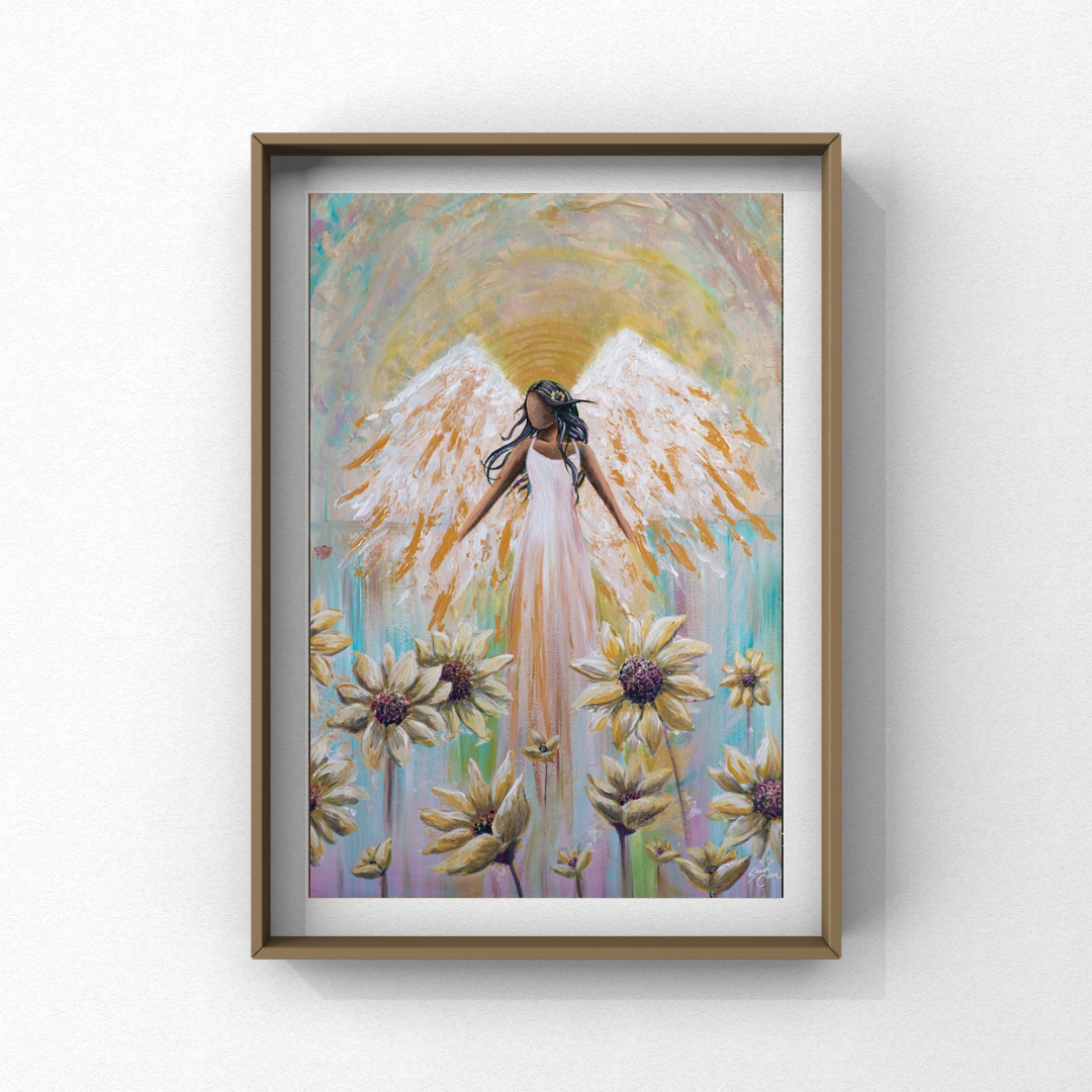 Sunflower Angel Fine Art Print